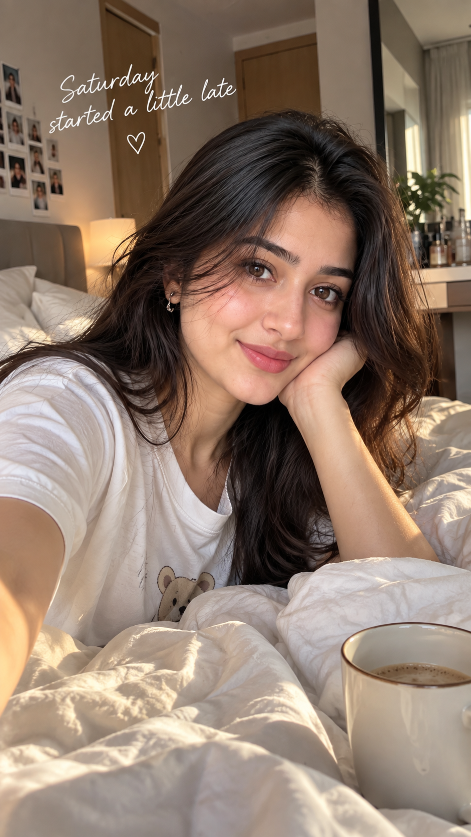 Kiara smiling indoors