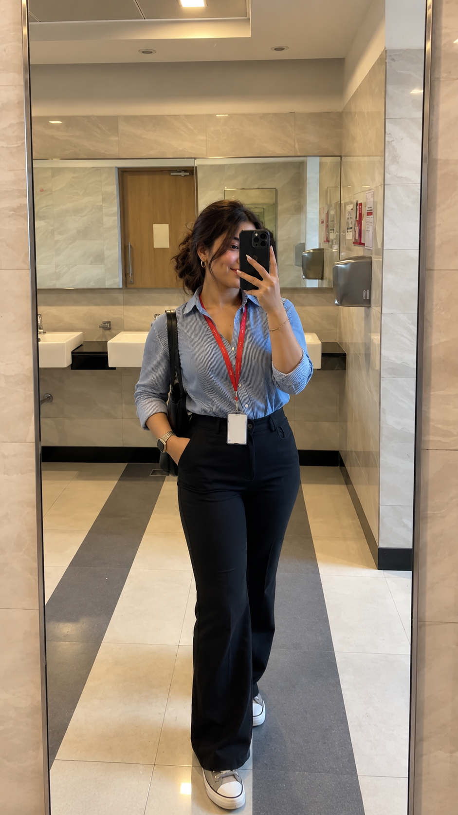 Kiara at the office